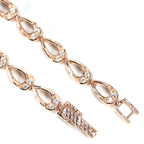 Turmalin Pfauen Collier aus rosévergoldetem Silber - INARA