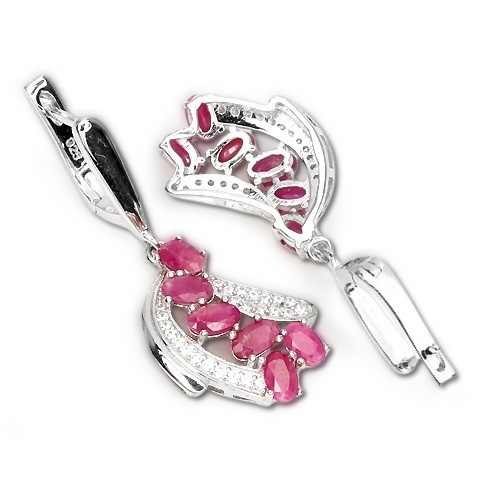 Boucles d'Oreilles Rubis