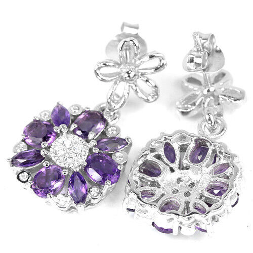 Amethyst Ohrringe Silber - INARA