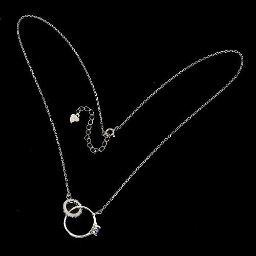 Collana con anello tanzanite