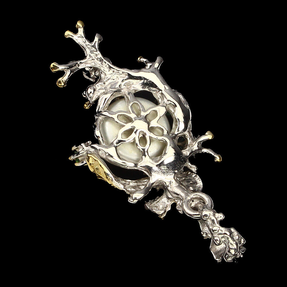 Perle Russischer Diopsid Smaragd Anhänger