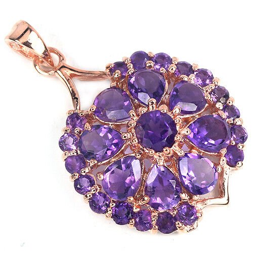 Anhänger Amethyst Silber rosévergoldet - INARA