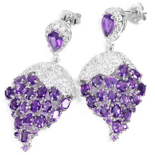 Amethyst Ohrringe Silber - INARA