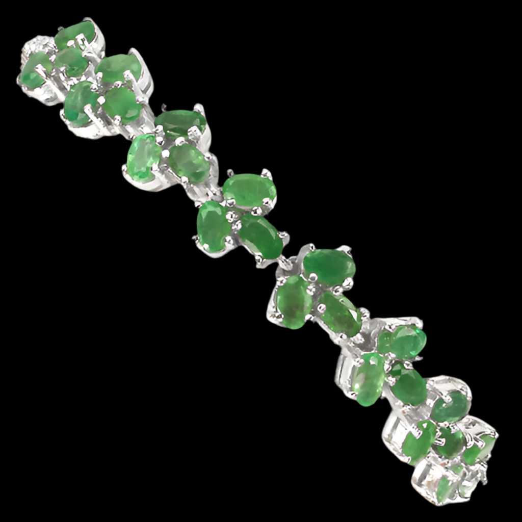 Bracelet Tsavorite Émeraude