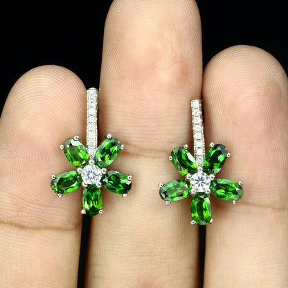 Chrome Diopside Earrings