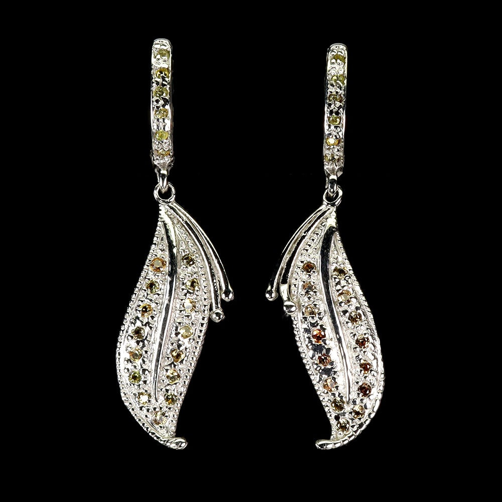 Saphir Ohrringe Silber weißvergoldet - INARA