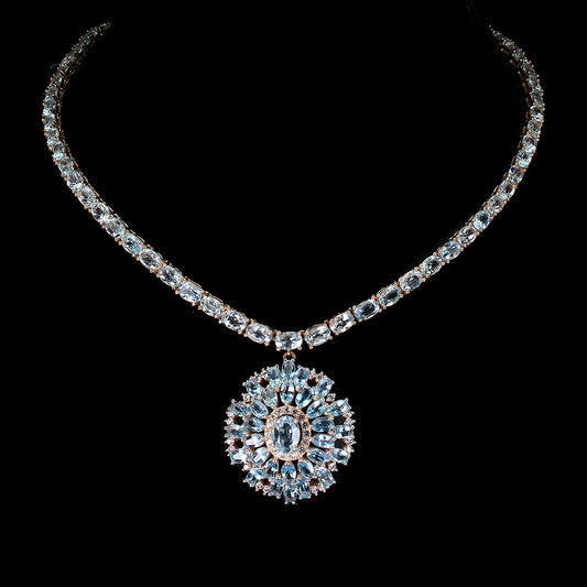 Blue Topaz Sky Blue Necklace