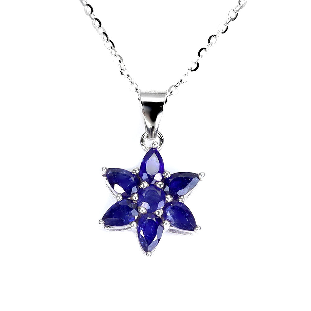 Pendentif Saphir avec Collier