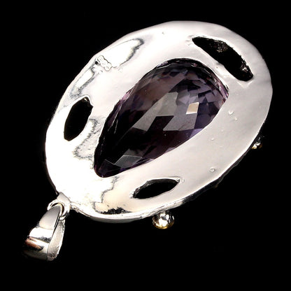 Ametrin Saphir Anhänger aus bicolor vergoldetem Silber - INARA