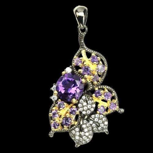 Amethyst Anhänger Silber - INARA