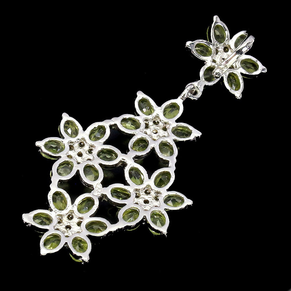 Peridot Saphir Anhänger Silber weißvergoldet - INARA