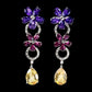 Amethyst Citrin Rhodolit Ohrringe Silber - INARA