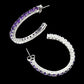 Amethyst Creolen Ohrringe Silber - INARA