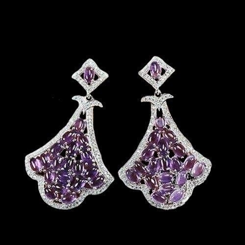 Amethyst Ohrringe Silber - INARA