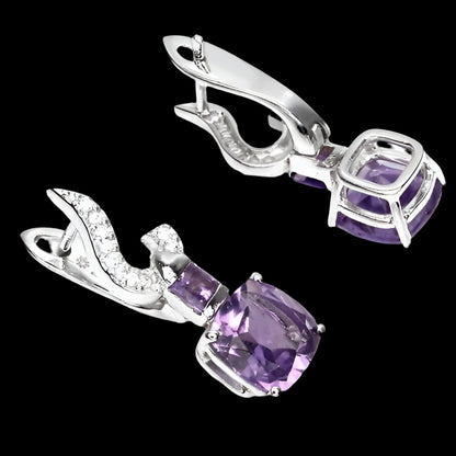 Amethyst Ohrringe Silber - INARA