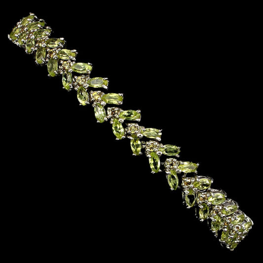 Peridot Saphir Armband Silber - INARA