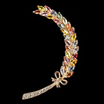 Multicolor Saphir Brosche Silber rosévergoldet - INARA