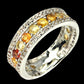 Saphir Eternity Ring Gr. 57 Silber - INARA