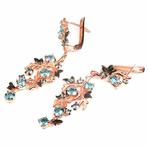 Sky and Swiss Blue Topaz Earrings