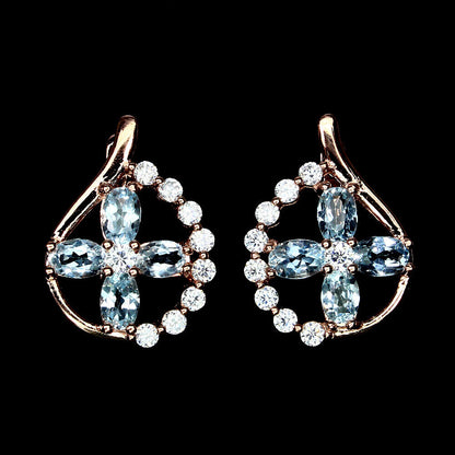 Sky Blue Topaz Earrings