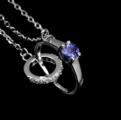 Tanzanite Ring Necklace