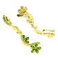 Boucles d'oreilles diopside russe