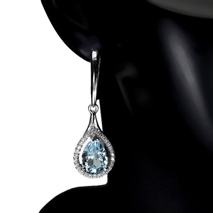 Sky Blue Topaz Earrings