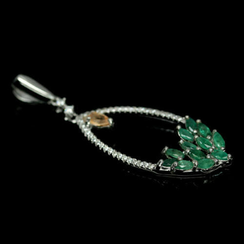 Emerald Sapphire Pendant