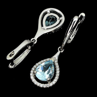 Sky Blue Topaz Earrings