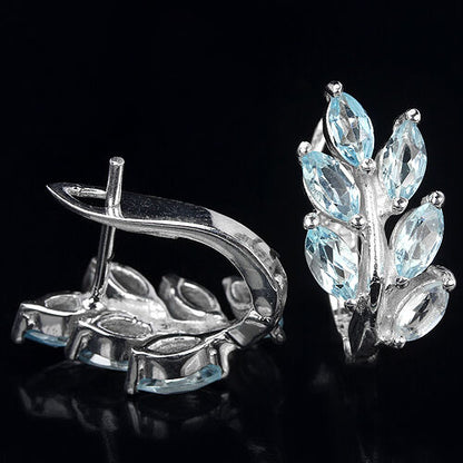 Sky Blue Topaz Earrings