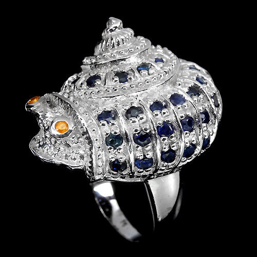 Taille de bague saphir escargot. 59