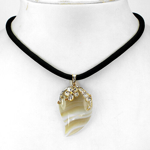 Collier saphir agate