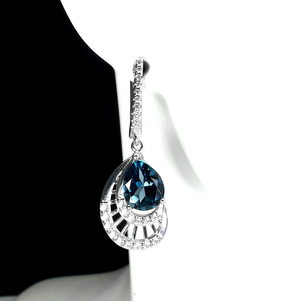 London Blue Topaz Earrings