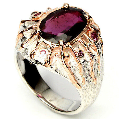 Rhodolite Sapphire Ring Size 57