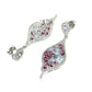 Sky Blue Topaz Rhodolite Tanzanite Amethyst Earrings