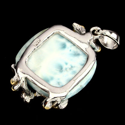 Larimar Emerald Pendant