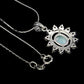 Larimar Sky Blue Topaz Pendant With Necklace