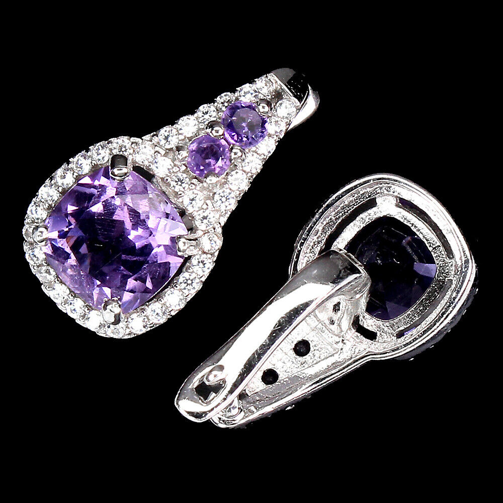 Amethyst Antikschliff Ohrringe Silber - INARA