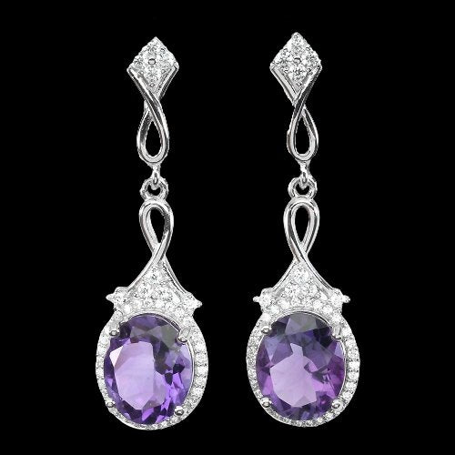 Amethyst Ohrringe Silber - INARA