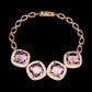 Armband Amethyst Antikschliff 925 Silber 585 Roségold vergoldet Silber - INARA