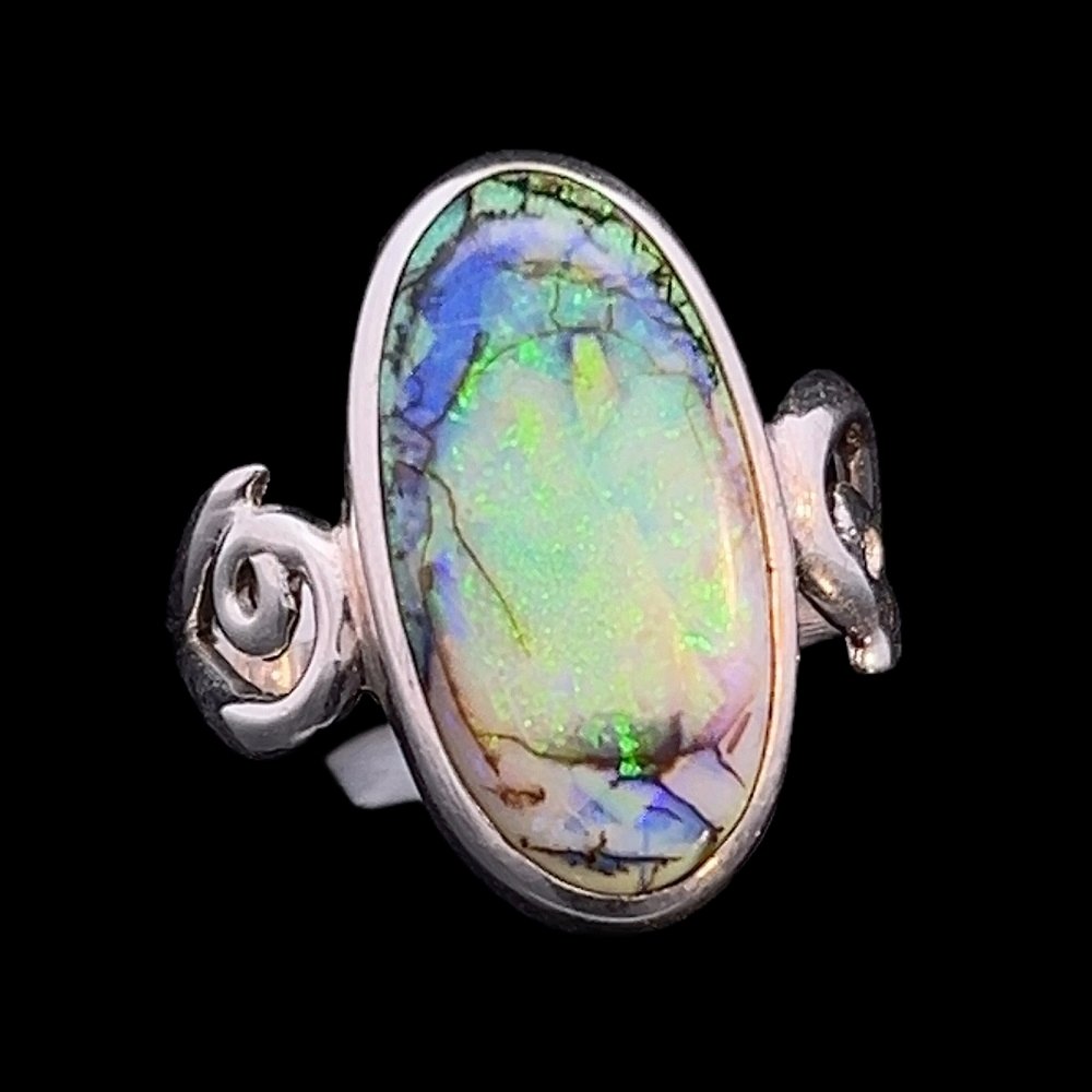 Boulder Opal Ring Silber - INARA