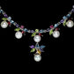 Collier Halskette Blautopas Amethyst Peridot Citrin 925 Silber 585 Weißgold Silber - INARA