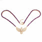 Collier Halskette Vogel Amethyst 925 Silber 585 Roségold vergoldet Silber - INARA