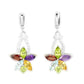 Granat Blautopas Citrin Peridot Amethyst Ohrringe Silber - INARA