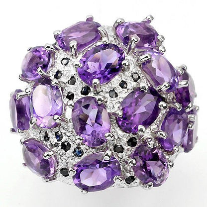 Amethyst Saphir Ring Silber - INARA