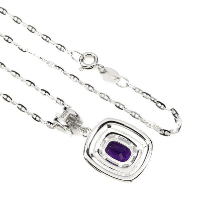 Halskette mit Anhänger Amethyst Silber - INARA