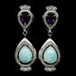 Larimar Amethyst Ohrringe Silber - INARA