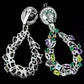 Ohrringe Prasiolith Peridot Citrin Amethyst Achat 925 Silber Weißgold vergoldet Silber - INARA