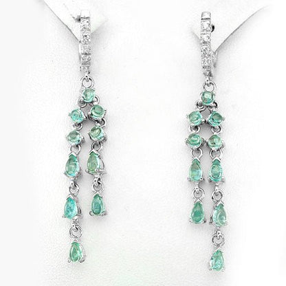 Paraiba Apatit Ohrringe Silber - INARA