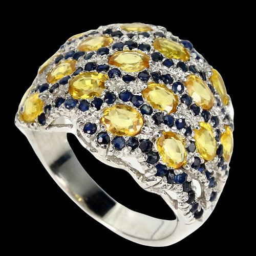 Saphir Ring Gr. 59 Silber - INARA